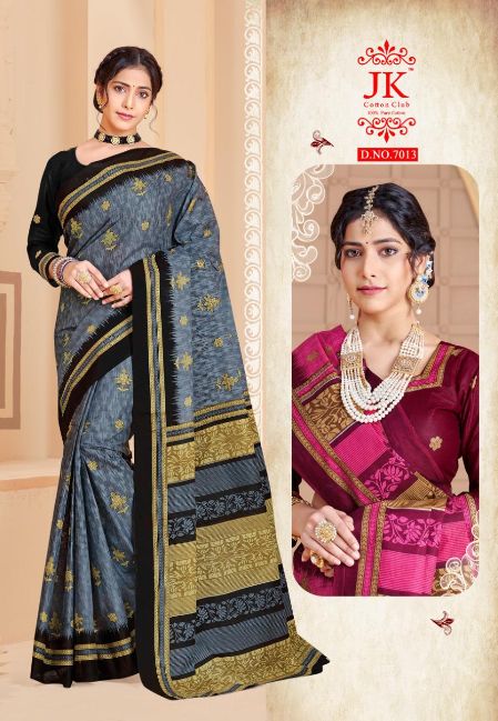 Jk Tulsi 7 Regular Wear Pure Cotton Printed Designer Saree Collection